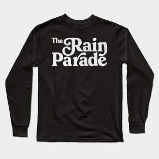 The Rain Parade / Faded Style Retro Typography Design Long Sleeve T-Shirt